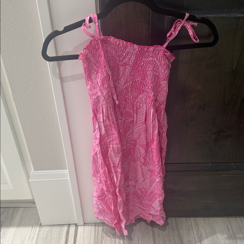 Pink Smocked Sundress(Ships from OR)